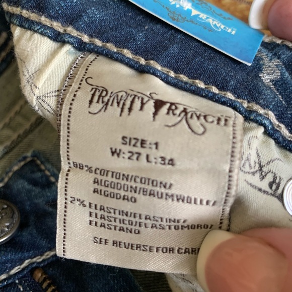 Trinity Ranch Jeans 27 - Picture 4 of 10